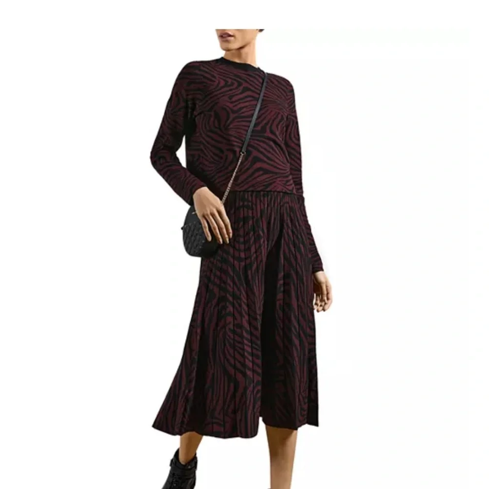 Ted Baker Zebra Print Jacquard Sweater - Picture 3 of 9